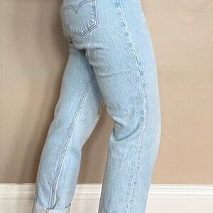 High Rise Acid Wash Levi Jeans